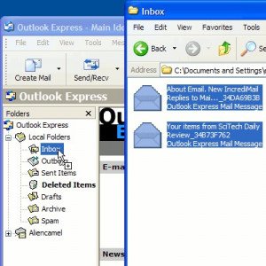 Thunderbird to Outlook Express - náhled