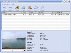 Naturpic Video Converter - náhled