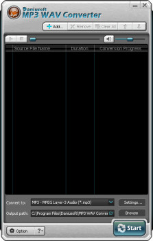 Daniusoft MP3 WAV Converter - náhled