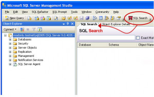 SQL Search - náhled