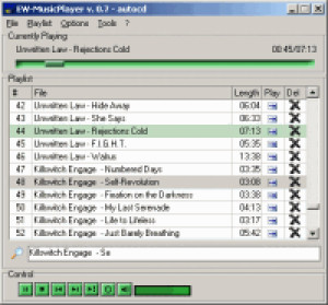 EW-MusicPlayer - náhled