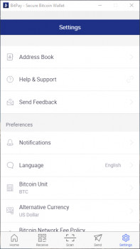 BitPay - náhled