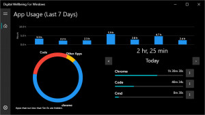 Digital Wellbeing For Windows 10 - náhled