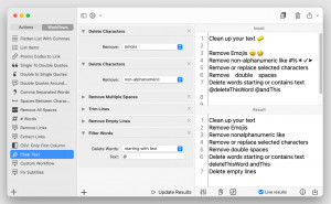 Text Workflow - náhled