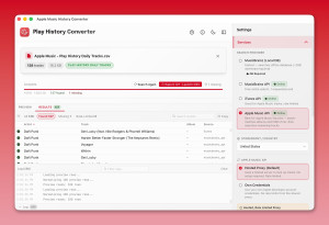 Apple Music Play History Converter - náhled