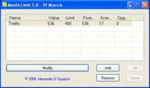 Month Limit - náhled
