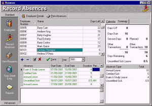 Absence Management System (AMS) - náhled