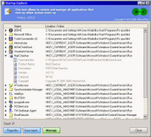 Startup Explorer - náhled