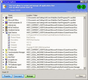 Startup Explorer - náhled