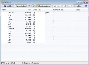 File Utilities - náhled