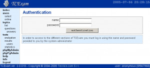 TCExam - náhled