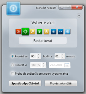 Manažer napájení - náhled
