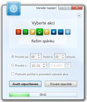 Manažer napájení - náhled