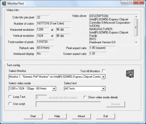 MonitorTest - náhled