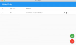 CSV to SQLite - náhled