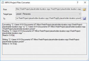 Project File Converter - náhled
