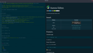 Aurora Editor - náhled