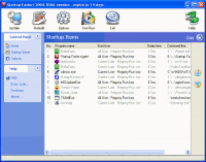 Startup Faster 2004 - náhled