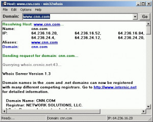 Win32Whois - náhled