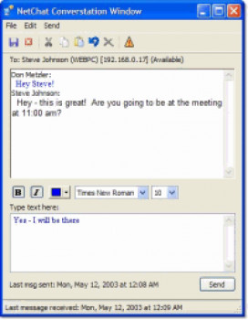 BF NetChat - náhled