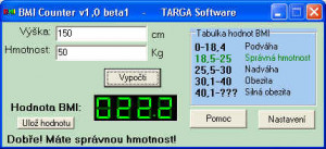 BMI Counter - náhled