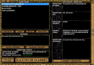 Wow Server Launcher - náhled