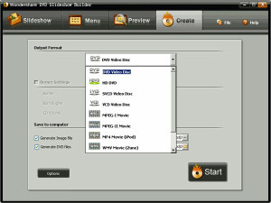 Wondershare DVD Slideshow Builder - náhled