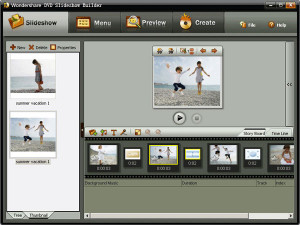 Wondershare DVD Slideshow Builder - náhled