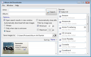 Album Art Downloader  - náhled
