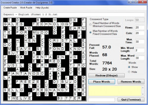 Crossword Creator - náhled
