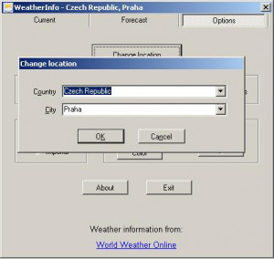 WeatherInfo - náhled