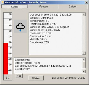 WeatherInfo - náhled