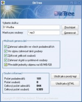DirTree - náhled
