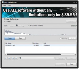 Soft4Boost Any Audio Record - náhled