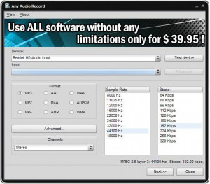 Soft4Boost Any Audio Record - náhled
