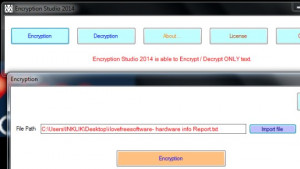 Encryption Studio - náhled