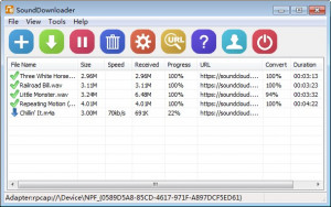 SoundDownloader - náhled