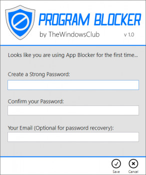 Program Blocker - náhled