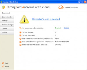 Stronghold Antivirus - náhled