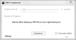 MKV Chapterizer - náhled