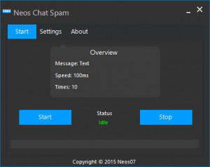 Neos Chat Spam - náhled