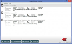 Arsenal Image Mounter - náhled