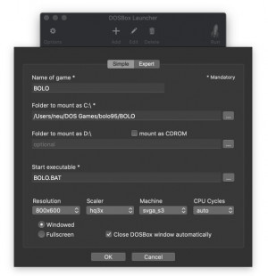 DOSBoxLauncher - náhled