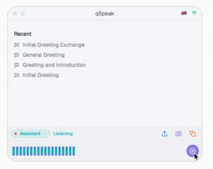 qSpeak - náhled