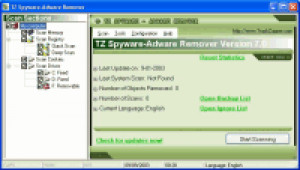 TZ Spyware-Adware Remover - náhled