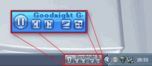 Winamp Controlband - náhled