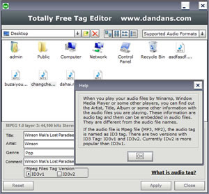 Totally Free Tag Editor - náhled