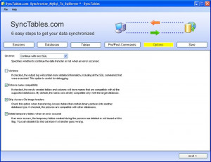 SyncTables - náhled