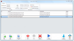 Batch PDF Encrypt - náhled