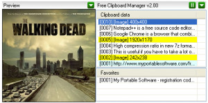 Free Clipboard Manager - náhled